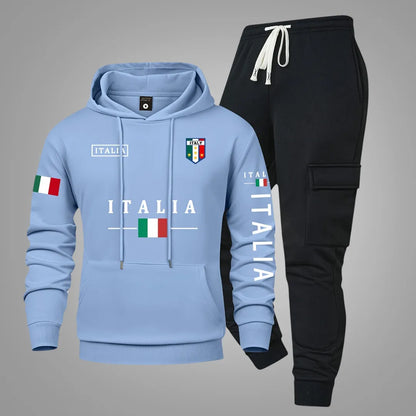 Herren Casual-Set – Hoodie & Cargo-Jogginghose