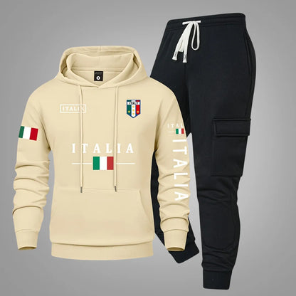 Herren Casual-Set – Hoodie & Cargo-Jogginghose