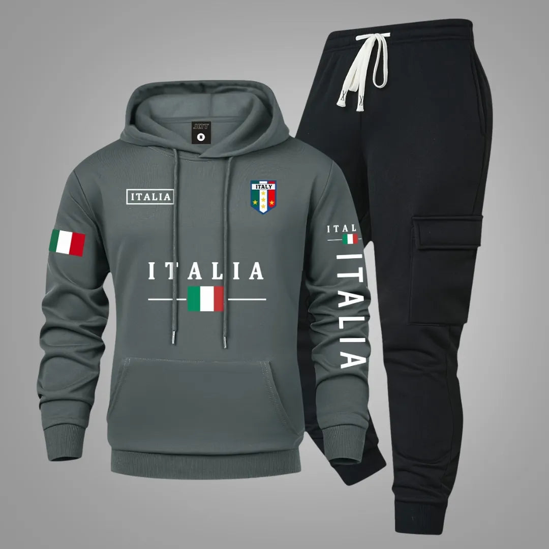 Herren Casual-Set – Hoodie & Cargo-Jogginghose