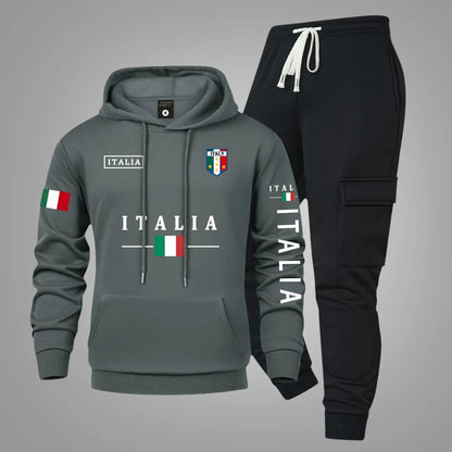 Herren Casual-Set – Hoodie & Cargo-Jogginghose